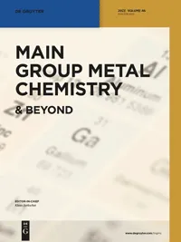 Main Group Metal Chemistry ジャーナルカバー