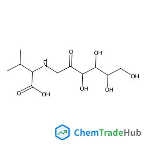 (2S)-3-Methyl-2-{[(3S,4R,5R)-3,4,5,6-tetrahydroxy-2-oxohexyl]amino}butanoic acid (non-preferred name)