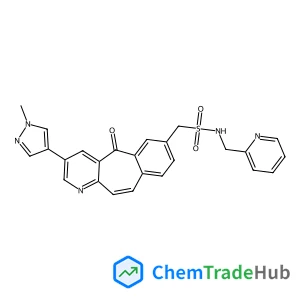 1-[3-(1-Methyl-1H-pyrazol-4-yl)-5-oxo-5H-benzo[4,5]cyclohepta[1,2-b]pyridin-7-yl]-N-(2-pyridinylmethyl)methanesulfonamide