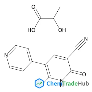 2-Hydroxypropanoic acid - 2-methyl-6-oxo-1,6-dihydro-3,4'-bipyridine-5-carbonitrile (1:1)