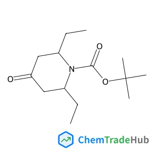 2-Methyl-2-propanyl (2R,6S)-2,6-diethyl-4-oxo-1-piperidinecarboxylate