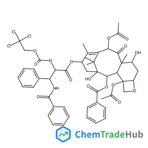[(1S,2S,3R,4S,7R,9S,10S,12R,15S)-4,12-Diacetyloxy-15-[(2R,3S)-3-benzamido-3-phenyl-2-(2,2,2-trichloroethoxycarbonyloxy)propanoyl]oxy-1,9-dihydroxy-10,14,17,17-tetramethyl-11-oxo-6-oxatetracyclo[11.3.1.03,10.04,7]heptadec-13-en-2-yl] benzoate structure