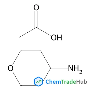 Tetrahydro-2H-pyran-4-amine acetate (1:1)