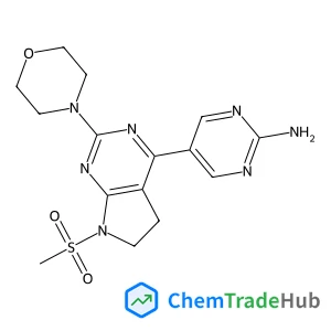 5-[7-(Methylsulfonyl)-2-(4-morpholinyl)-6,7-dihydro-5H-pyrrolo[2,3-d]pyrimidin-4-yl]-2-pyrimidinamine