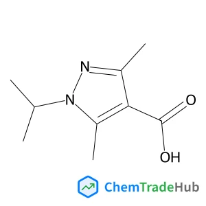 1-isopropyl-3,5-dimethyl-1H-pyrazole-4-carboxylic acid structure
