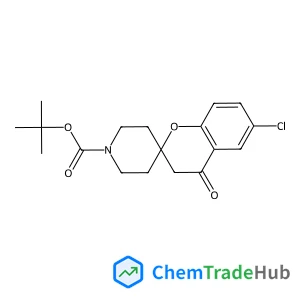 tert-Butyl 6-chloro-4-oxospiro[chroman-2,4'-piperidine]-1'-carboxylate structure