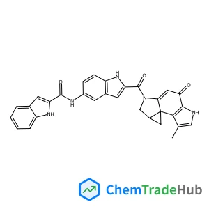 N-(2-{[(3bR,4aS)-3-Methyl-8-oxo-1,4a,5,8-tetrahydrocyclopropa[c]pyrrolo[3,2-e]indol-6(4H)-yl]carbonyl}-1H-indol-5-yl)-1H-indole-2-carboxamide