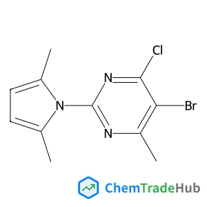 5-bromo-4-chloro-2-(2,5-dimethyl-1H-pyrrol-1-yl)-6-methylpyrimidine