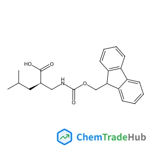 (R)-2-(((((9H-Fluoren-9-yl)methoxy)carbonyl)amino)methyl)-4-methylpentanoic acid