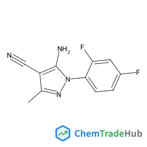 5-Amino-1-(2,4-difluorophenyl)-3-methyl-1H-pyrazole-4-carbonitrile structure 5-Amino-1-(2,4-difluorophenyl)-3-methyl-1H-pyrazole-4-carbonitrile structure