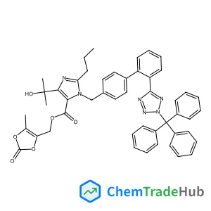 (5-Methyl-2-oxo-1,3-dioxol-4-yl)methyl 4-(2-hydroxy-2-propanyl)-2-propyl-1-{[2'-(2-trityl-2H-tetrazol-5-yl)-4-biphenylyl]methyl}-1H-imidazole-5-carboxylate