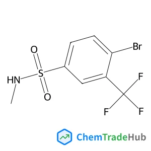 4-Bromo-N-methyl-3-(trifluoromethyl)benzenesulfonamide structure 4-Bromo-N-methyl-3-(trifluoromethyl)benzenesulfonamide structure