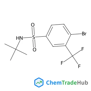 4-Bromo-N-(2-methyl-2-propanyl)-3-(trifluoromethyl)benzenesulfonamide