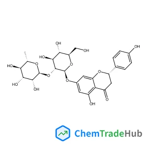 (2S)-5-Hydroxy-2-(4-hydroxyphenyl)-4-oxo-3,4-dihydro-2H-chromen-7-yl 2-O-(6-deoxy-alpha-L-mannopyranosyl)-beta-D-glucopyranoside