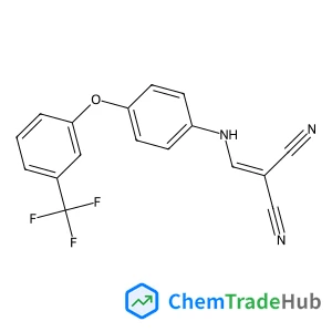 (((4-(3-(TRIFLUOROMETHYL)PHENOXY)PHENYL)AMINO)METHYLENE)METHANE-1,1-DICARBONITRILE