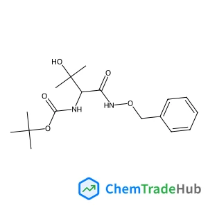 2-Methyl-2-propanyl {(2S)-1-[(benzyloxy)amino]-3-hydroxy-3-methyl-1-oxo-2-butanyl}carbamate