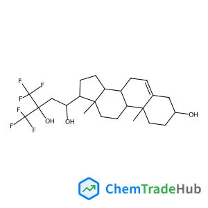 4,4,4-Trifluoro-1-[(3S,8S,9S,10R,13S,14S,17S)-3-hydroxy-10,13-dimethyl-2,3,4,7,8,9,10,11,12,13,14,15,16,17-tetradecahydro-1H-cyclopenta[a]phenanthren-17-yl]-3-(trifluoromethyl)-1,3-butanediol (non-pre
ferred name)