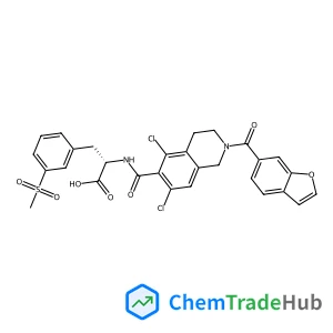 (2S)-2-{[2-(1-benzofuran-6-carbonyl)-5,7-dichloro-1,2,3,4-tetrahydroisoquinolin-6-yl]formamido}-3-(3-methanesulfonylphenyl)propanoic acid