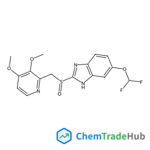5-(Difluoromethoxy)-2-{[(3,4-dimethoxy-2-pyridinyl)methyl]sulfinyl}-1H-benzimidazole