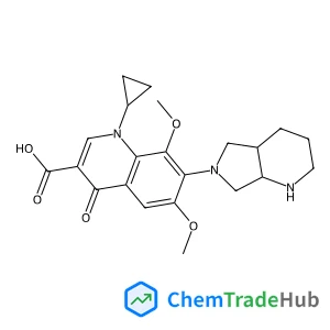 1-Cyclopropyl-6,8-dimethoxy-7-[(4aS,7aS)-octahydro-6H-pyrrolo[3,4-b]pyridin-6-yl]-4-oxo-1,4-dihydro-3-quinolinecarboxylic acid