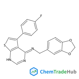 N-(1,3-Benzodioxol-5-ylmethyl)-5-(4-fluorophenyl)thieno[2,3-d]pyrimidin-4-amine