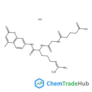 N-(4-Carboxybutanoyl)glycyl-N-(4-methyl-2-oxo-2H-chromen-7-yl)-L-argininamide hydrochloride (1:1) structure N-(4-Carboxybutanoyl)glycyl-N-(4-methyl-2-oxo-2H-chromen-7-yl)-L-argininamide hydrochloride (1:1) structure
