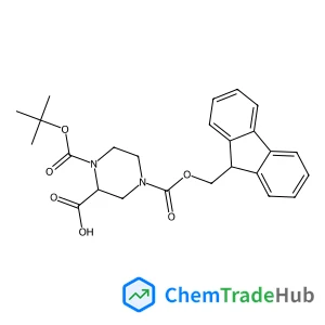 (S)-1-N-BOC-4-N-FMOC-PIPERAZINE-2-CARBOXYLICACID
