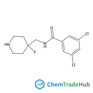 3,5-DICHLORO-N-(4-FLUOROPIPERIDIN-4-YLMETHYL)BENZAMIDE