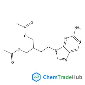 2-(Acetoxymethyl)-4-(2-amino-9H-purin-9-yl)butyl acetate 2-(Acetoxymethyl)-4-(2-amino-9H-purin-9-yl)butyl acetate