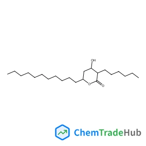 (3S,4S,6R)-3-Hexyl-4-hydroxy-6-undecyltetrahydro-2H-pyran-2-one