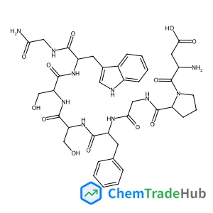 Leucokinin II H-Asp-Pro-Gly-Phe-Ser-Ser-Trp-Gly-NH2 structure