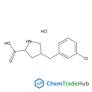 (2S,4R)-4-(3-Chlorobenzyl)pyrrolidine-2-carboxylic acid hydrochloride