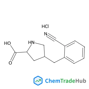 (2S,4R)-4-(2-Cyanobenzyl)pyrrolidine-2-carboxylic acid hydrochloride