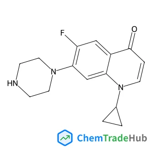 1-Cyclopropyl-6-fluoro-7-(1-piperazinyl)-4(1H)-quinolinone