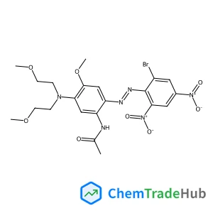N-{5-[Bis(2-methoxyethyl)amino]-2-[(E)-(2-bromo-4,6-dinitrophenyl)diazenyl]-4-methoxyphenyl}acetamide