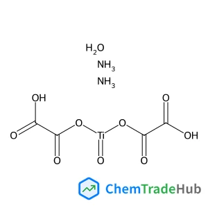 Bis(ethanedioato-kappaO~1~)(oxo)titanium diammoniate hydrate