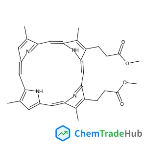 21H,23H-Porphine-2,18-dipropanoic acid, 3,7,12,17-tetramethyl-, 2,18-dimethyl ester