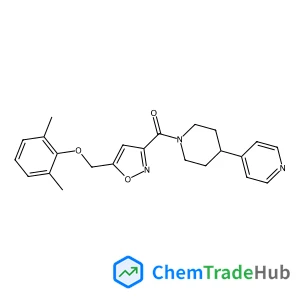 {5-[(2,6-Dimethylphenoxy)methyl]-1,2-oxazol-3-yl}[4-(4-pyridinyl)-1-piperidinyl]methanone