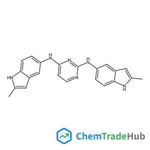 N,N'-Bis(2-methyl-1H-indol-5-yl)-2,4-pyrimidinediamine N,N'-Bis(2-methyl-1H-indol-5-yl)-2,4-pyrimidinediamine