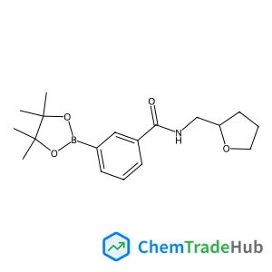 N-(Tetrahydro-2-furanylmethyl)-3-(4,4,5,5-tetramethyl-1,3,2-dioxaborolan-2-yl)benzamide structure