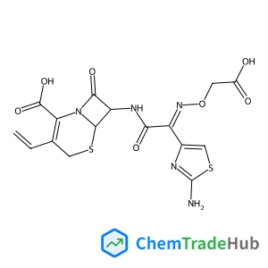 7-({(2-Amino-1,3-thiazol-4-yl)[(carboxymethoxy)imino]acetyl}amino)-8-oxo-3-vinyl-5-thia-1-azabicyclo[4.2.0]oct-2-ene-2-carboxylic acid
