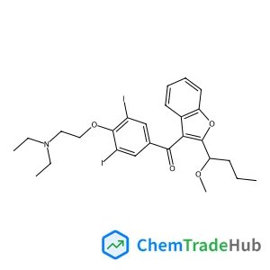 {4-[2-(Diethylamino)ethoxy]-3,5-diiodophenyl}[2-(1-methoxybutyl)-1-benzofuran-3-yl]methanone