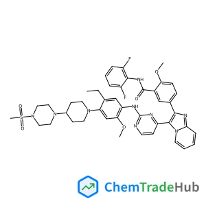 N-(2,6-Difluorophenyl)-5-(3-{2-[(5-ethyl-2-methoxy-4-{4-[4-(methylsulfonyl)-1-piperazinyl]-1-piperidinyl}phenyl)amino]-4-pyrimidinyl}imidazo[1,2-a]pyridin-2-yl)-2-methoxybenzamide