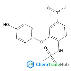 N-[2-(4-Hydroxyphenoxy)-4-nitrophenyl]methanesulfonamide structure