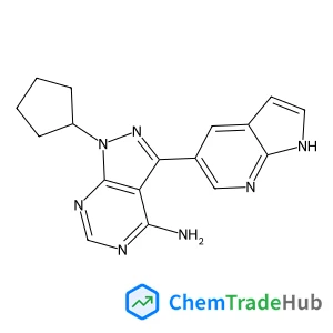 1-Cyclopentyl-3-(1H-pyrrolo[2,3-b]pyridin-5-yl)-1H-pyrazolo[3,4-d]pyrimidin-4-amine