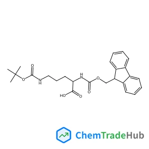 N~2~-[(9H-Fluoren-9-ylmethoxy)carbonyl]-N~5~-{[(2-methyl-2-propanyl)oxy]carbonyl}-L-ornithine