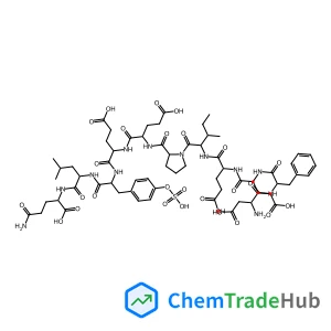 L-alpha-Aspartyl-L-phenylalanyl-L-alpha-glutamyl-L-alpha-glutamyl-L-isoleucyl-L-prolyl-L-alpha-glutamyl-L-alpha-glutamyl-O-sulfo-L-tyrosyl-L-leucyl-L-glutamine
