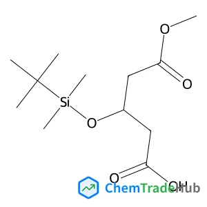 (3R)-3-{[Dimethyl(2-methyl-2-propanyl)silyl]oxy}-5-methoxy-5-oxopentanoic acid