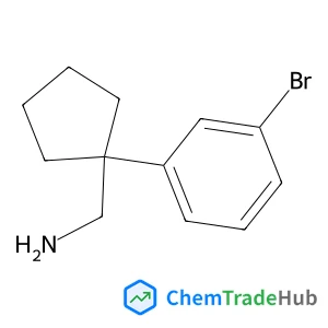 [1-(3-Bromophenyl)cyclopentyl]methanamine structure