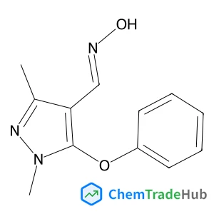 1,3-Dimethyl-5-phenoxy-1H-pyrazole-4-carbaldehyde oxime 1,3-Dimethyl-5-phenoxy-1H-pyrazole-4-carbaldehyde oxime